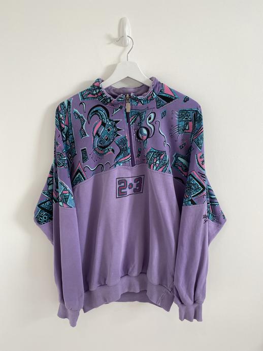 Vintage Half Zip Sweatshirt